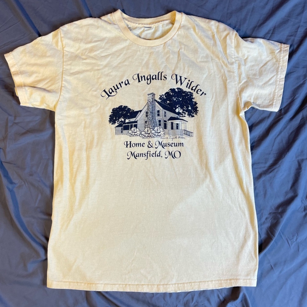 Laura Ingalls Wilder Home & Museum Mansfield Missouri Rocky Ridge T-Shirt Large